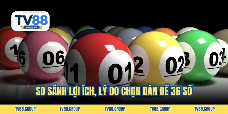 So sánh lợi ích, lý do chọn dàn đề 36 số