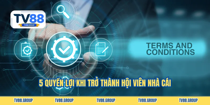 5 quyền lợi khi trở thành hội viên nhà cái